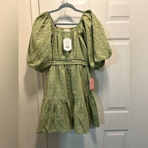 Ivy City co Kinsey Dress in green